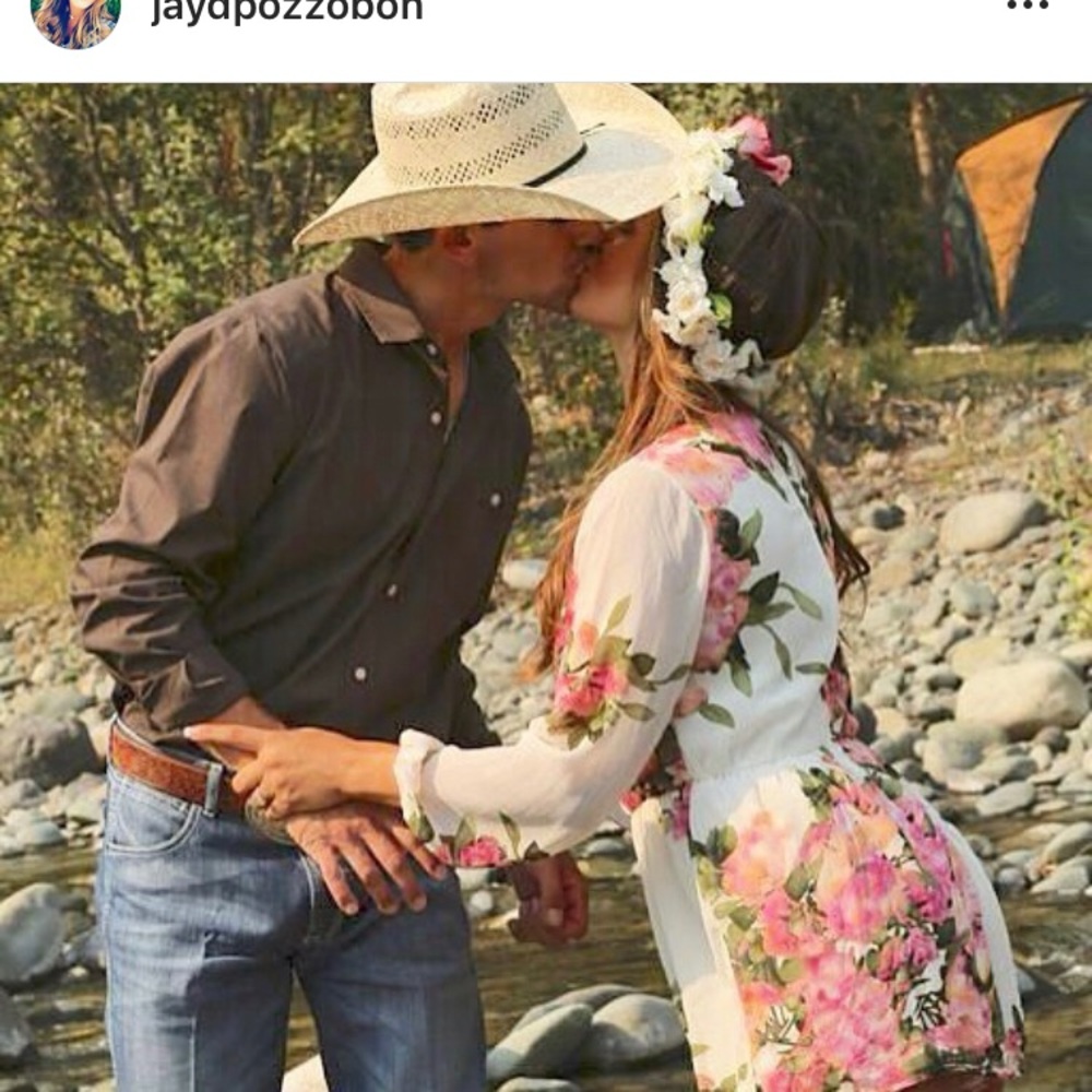 White floral romper